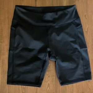 Brand new without tags Black High-Rise Bike Shorts with Side Pockets